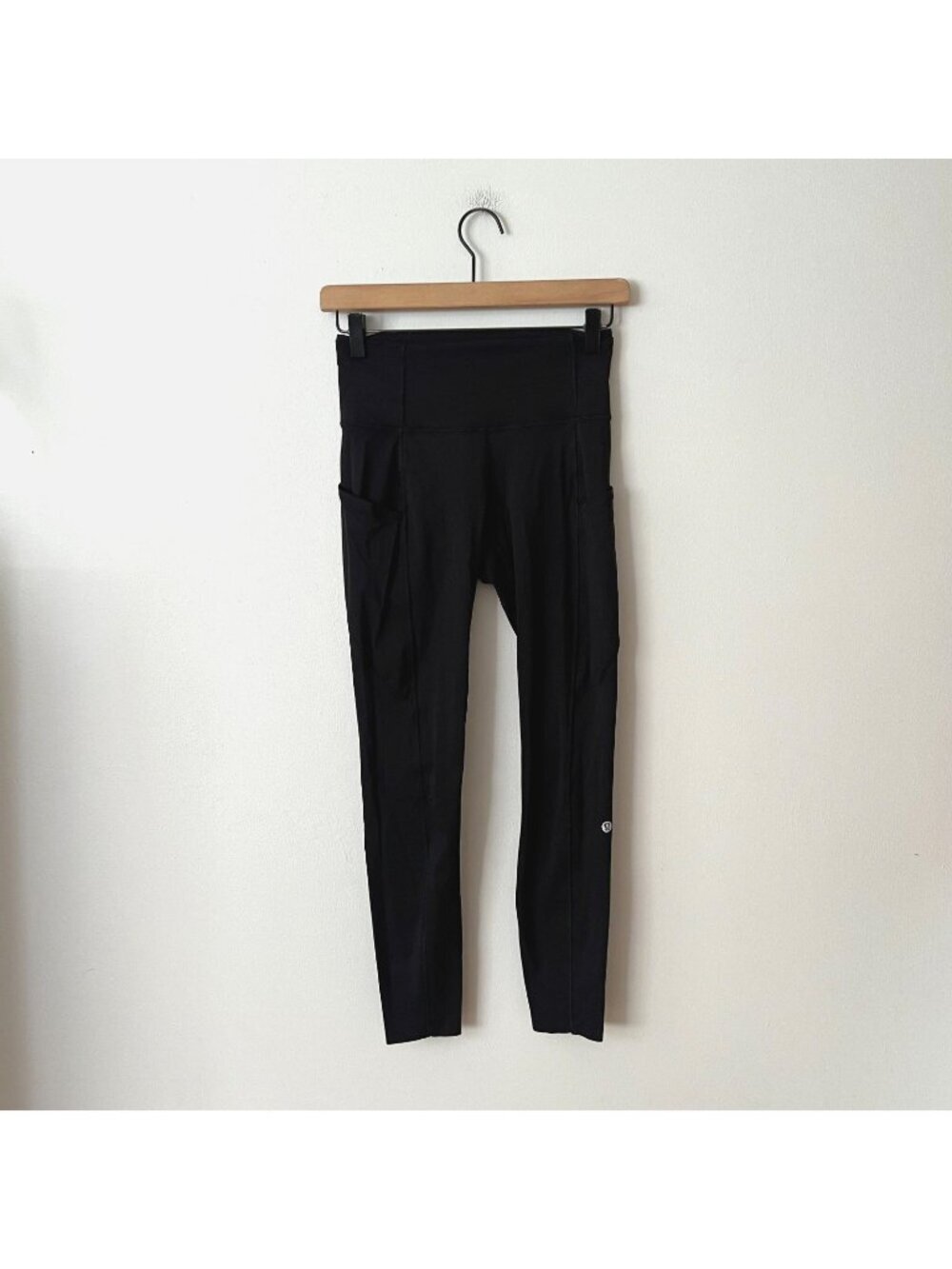 Lululemon Fast Free 7/8 Tight II 25" Black Leggings Women's Size 4